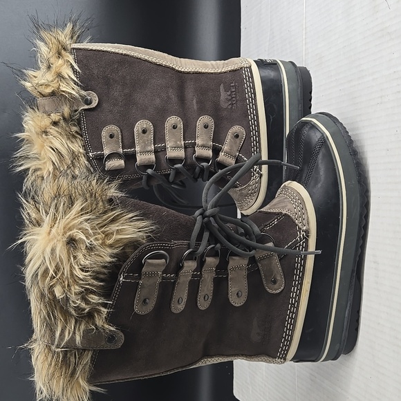 Sorel Joan of Arctic Winter Boots Faux Fur Trim 7 - Picture 3 of 11